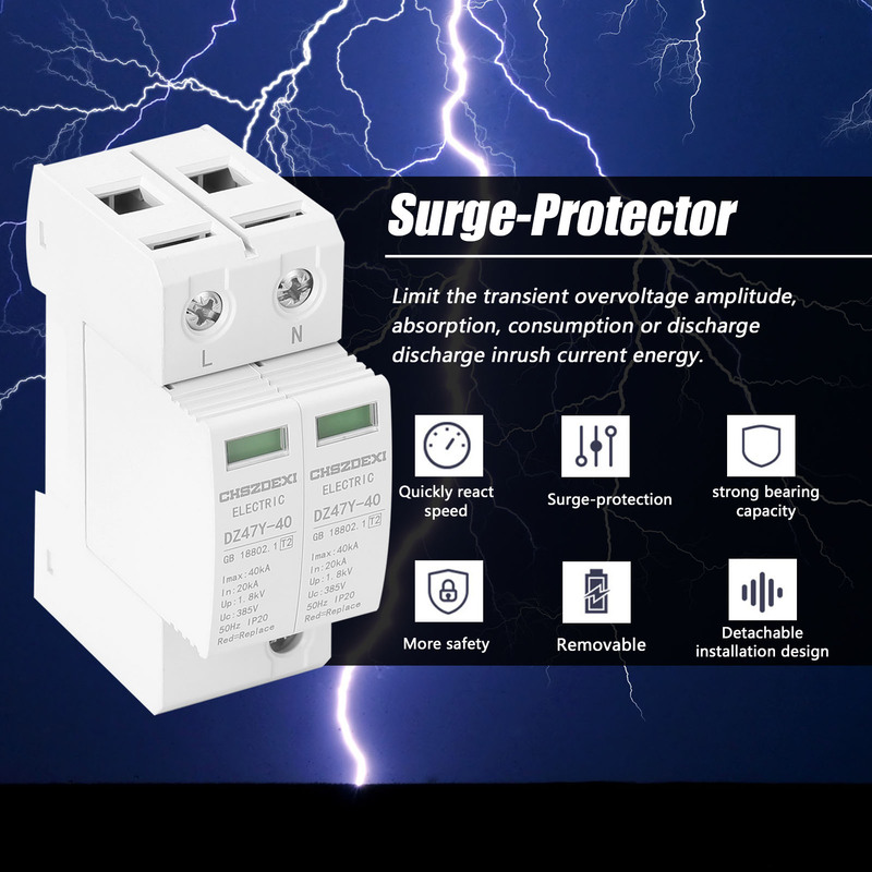 DZ47Y-40 385V SPD House Surge Protector Protective Low-volta