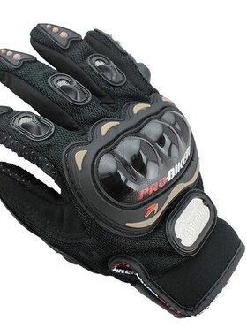 Motorcycle Gloves black Racing Genuine Leather Motorbike whi