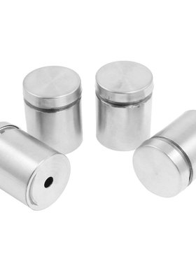 Advertising Nail Glass Standoff 25mm x 30mm 4 Pcs