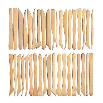 38pcs 8inch Wooden Polymer Clay Pottery Mini Sharping Modeli
