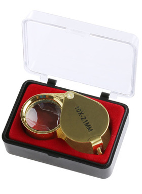 TCAM Magnifier 10X 21mm Mini Triplet Jeweler Eye Loupe Magni