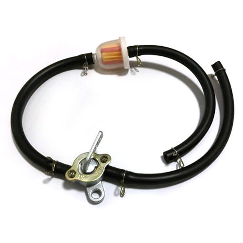 38cmx4cm Motorcycle Scooter Fuel Filter Tank Switch Oil Hose