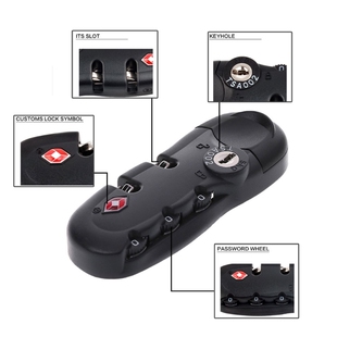 3 Digit Combination Padlock For Luggage Suitcase Travel TSA