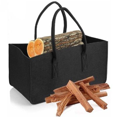 Felt Storage Bag Fireplace Wood Organizer Bags Shopping