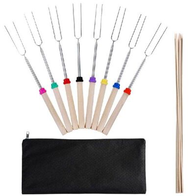 Marshmallow Roasting Sticks-Set Of 8 Pcs Safe for Kids