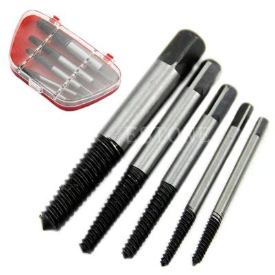 5pcs Damaged Screw Extractor Out Remover Set Bolt Stud Tool