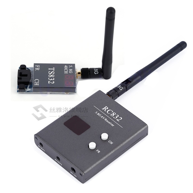48Ch 5.8G 600mw 5km Wireless AV Transmitter TS832 Receiver R