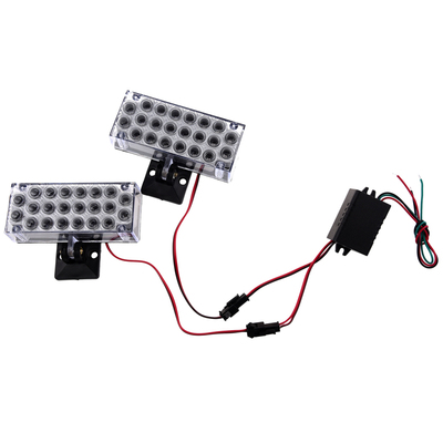 2 x 22 LED Car Flashing Emergency Light Grill Strobe Flash L