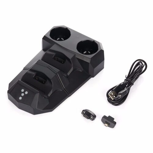 4-in-1 USB Charging Dock With LED Light Charger Dock Station