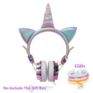 Funny Kids Headset Colorful Diamond nicorn Headphones Music