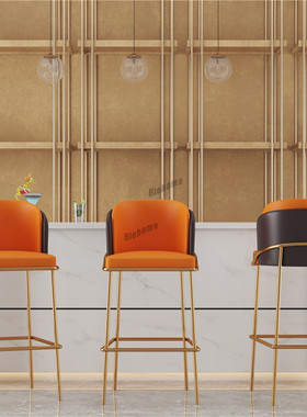 Nordic Bar Chairs Luxury Bar Stools Fashion High Chairs