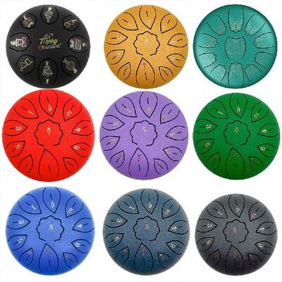 8/11 Tune Tongue Drum 6 Inch Steel Tongue Drum Kits With