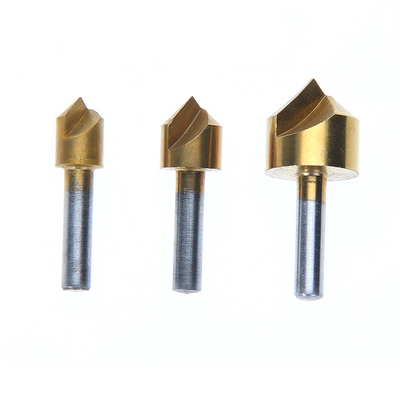 3pcs Single Flute 90 Degree Edge Chamfer Countersink Drill B