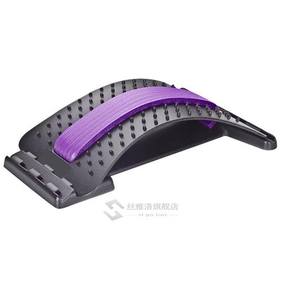 1pc Back Stretch Equipt Massager  Stretcher Fitness Lumbar S