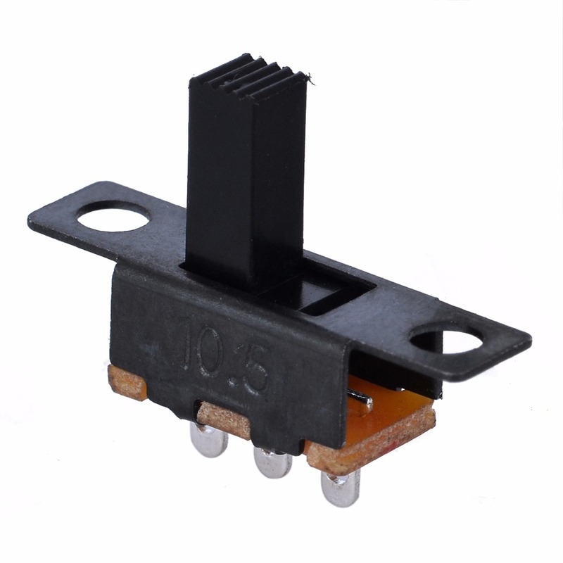 10pcs Micro Black SPDT Switch ON-Off Miniature Slide Switche