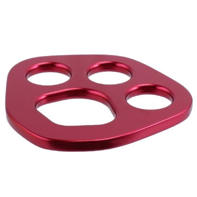 30KN Red Outdoor Rescue Aluminum Rigging Plate Carabiner