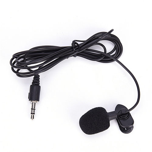Audio 3.5mm Hands Free Clip On Mini Lapel Microphone