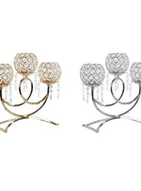 3 Arms Candlesticks Tea Light Candelabra Firplace Event