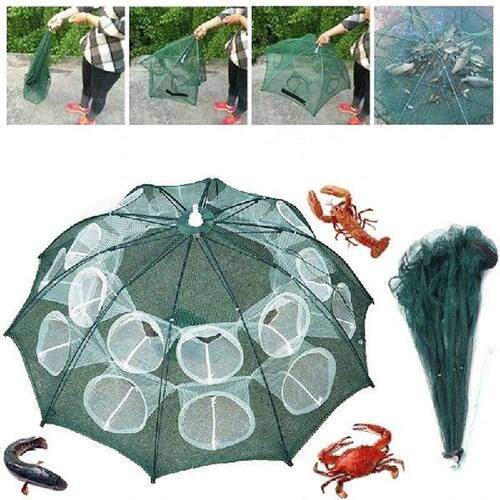 4-20 Holes Fishing Cage Automatic Foldable Folding Fishing
