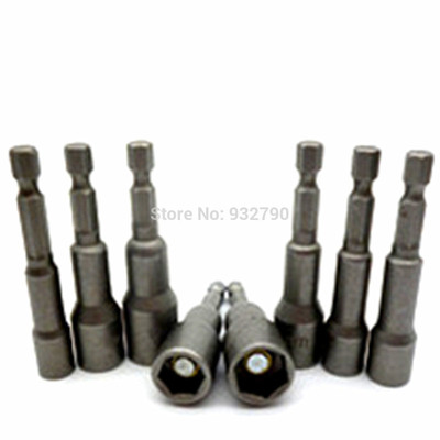 8pcs Nut Driver Power Drills Power Drivers Nut Setter 6.35mm