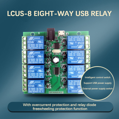 CH340 USB To Serial Port Eight-way USB Relay Module Intellig