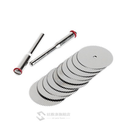 10PCS/SET Wood Saw Blade Disc + 2 x Rod Dremel Rotary Cuttin