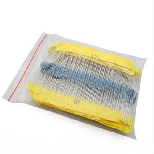 600pcs 1/4W 1% 20PCS 30Values Metal Film Resistor Assortment