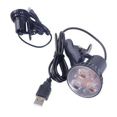 Super Bright 3 LED Port Clip On Spot USB Light Lamp For LapP