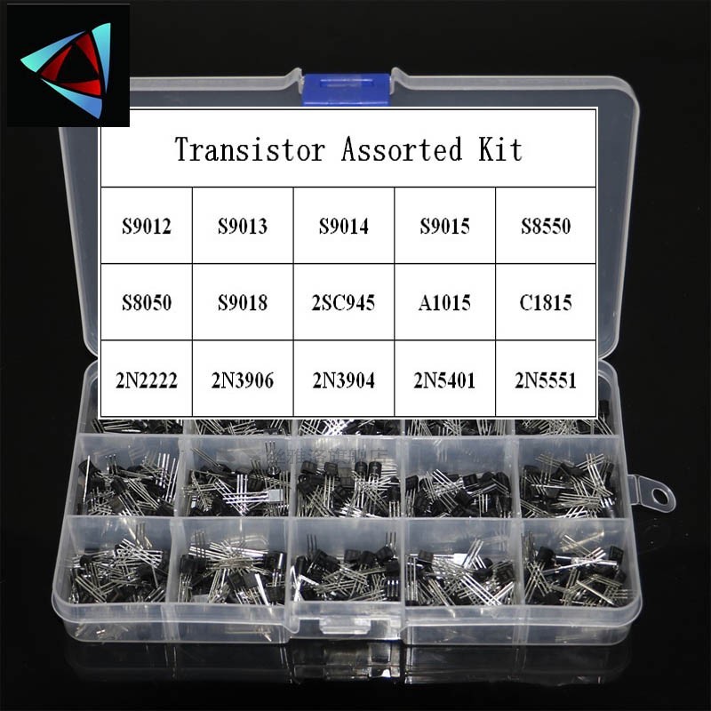 *300Pcs 15 Value x 20 Pcs Transistor TO-92 Assortt Box Kit T