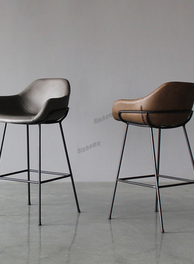 Nordic Bar Stools Designer Creative Backrest Chair