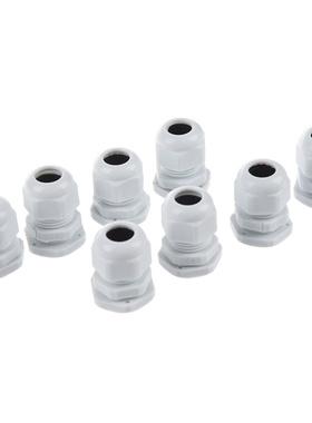 8 pieces connector white cable gland lock nut M20 * 1.5