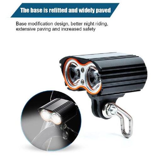 2T6 LED Beads 800LM Portable Mountain Bike Headlight 5V-48V