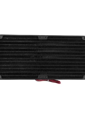 Black Pure Aluminum 240mm Water Cooling cooled Row Heat Exch