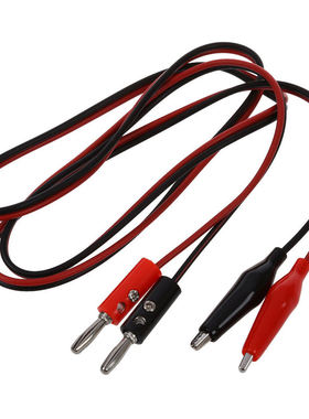 2 Pcs Red Black Banana Plugs to Alligator Clips Probe Test C