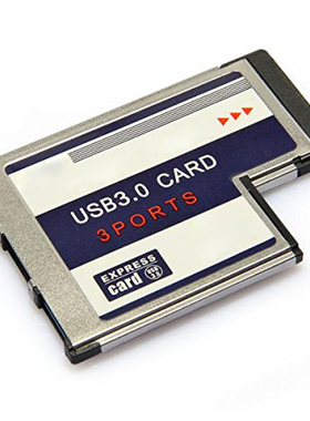 3 Port USB 3.0 Express Card 54mm PCMCIA Express Card for NEW