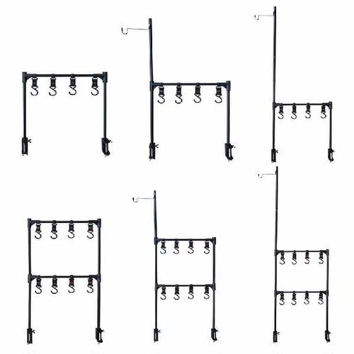 Outdoor Camping Light Hanger Rack Desktop Storage Rack