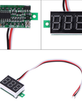 Voltmeter Mini Voltmeter DC0-100V Red Light LED Panel Voltag