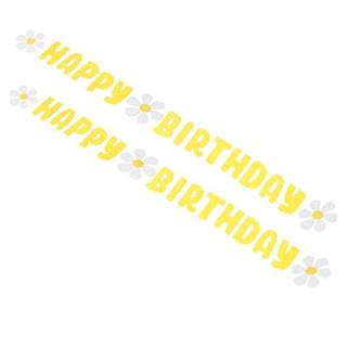 Birthday Happy Party Banner Hanging Sign Flag Garland Baby