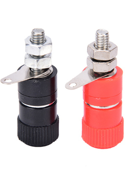 2pairs Black+red Splice Terminals 4mm Banana Plug Posting Am