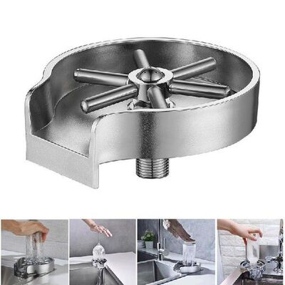 Glass Rinser Stainless Steel ABS Tool Pitcher Cup Washer