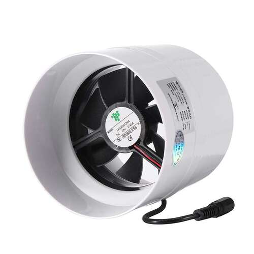 Inline Duct Fan Air Ventilator Metal Pipe Ventilation