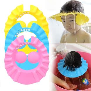 Bath Wash Hair Cap Ear Protection Shower Caps Safe Soft Hat