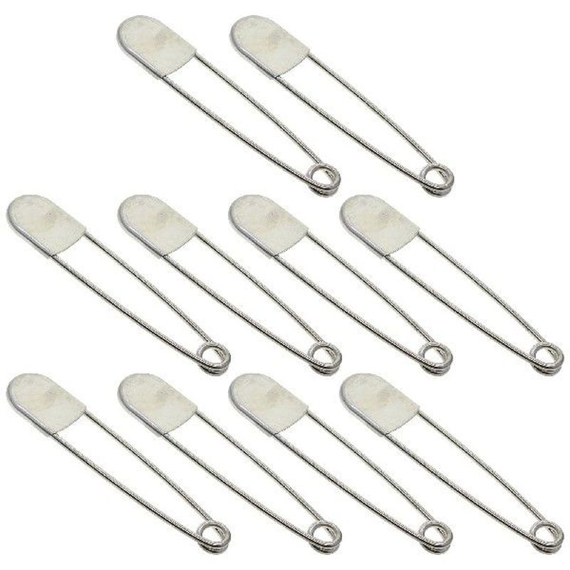 10 Pieces 5 inch Extra Large Safety Pins Heavy Duty
