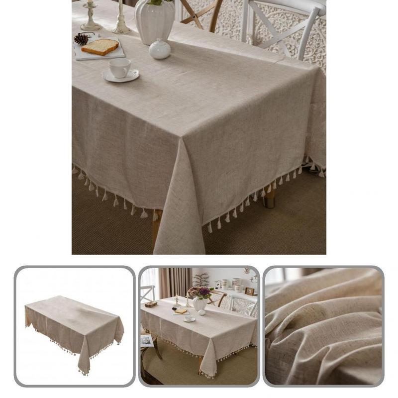 Exquisite Edging  Fashion Tassel Design Table Runner