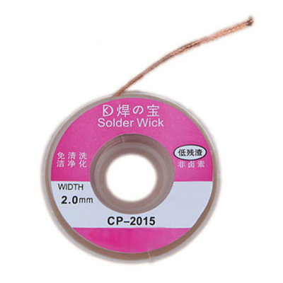 2pcs 2.0mm Solder Wick Remover Desoldering Braid Wire Sucker
