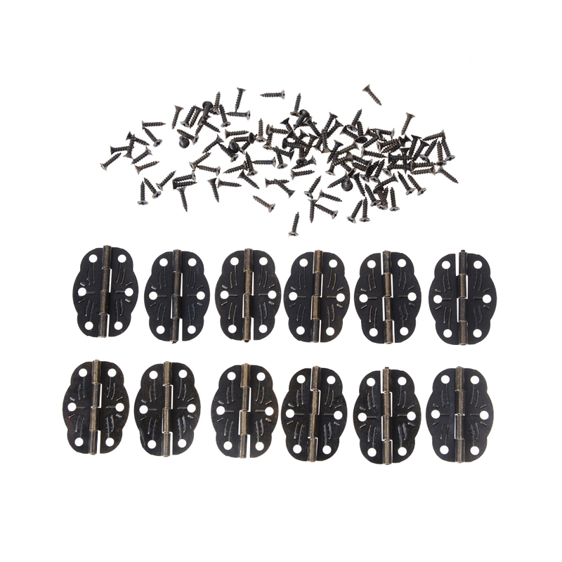 10 PCS Door Butt Hinges Alloy rotated Bronze 30mm x22mmParts
