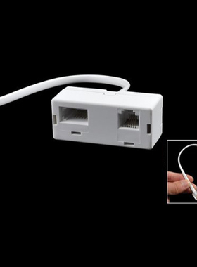 RJ11 Male Plug to RJ11 UK BT Telephone Socket Adapter Splitt