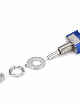 10pcs Dark Blue 3-Position SPST Switch 3 Terminals Latching