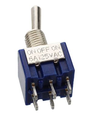 5pcs 3 Position 2P2T DPDT ONOFFON Miniature Mini Toggle Swit