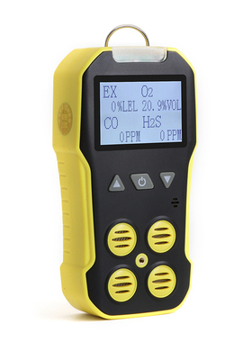 Portable 4 In 1 Gases Detector (O2+H2S+CO+LEL) 2 Inch LCD